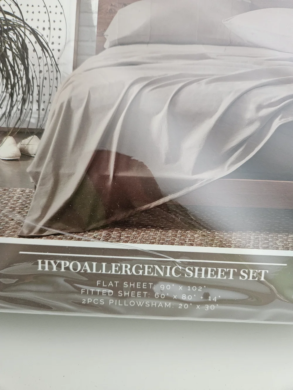 Hypoallergenic Queen Sheet Set - Taupe